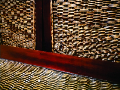 Golden pattern wood wicker Photo