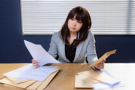 Woman job learning writing Photo