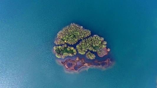 Island alone sea water Photo