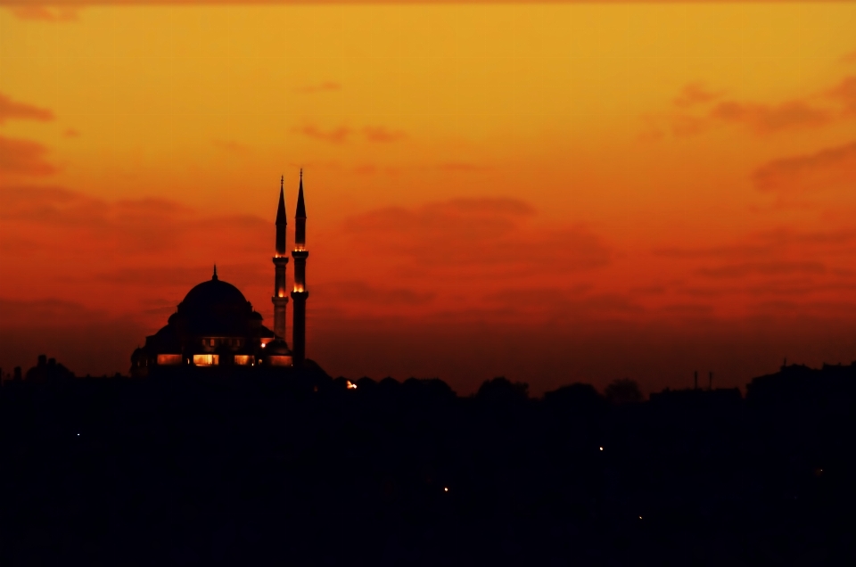 Paesaggio istanbul tramonto scape
