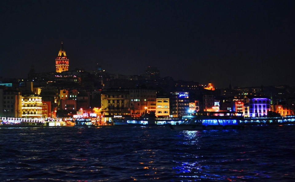 Landscape istanbul night scape