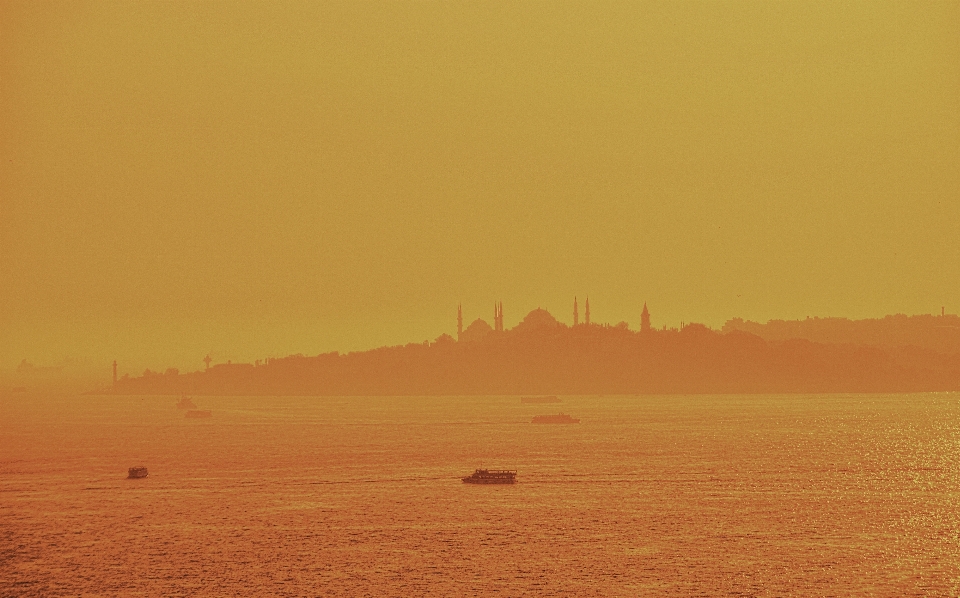 Paysage istanbul coucher de soleil scape
