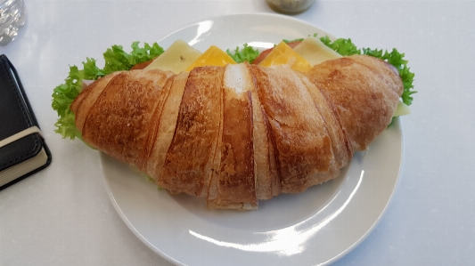 Foto Croissant sarapan makanan cepat saji delicious