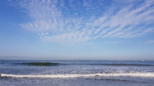 Ocean beach blue sky Photo