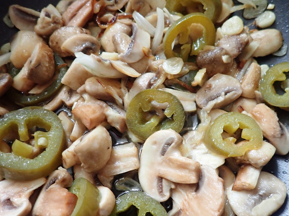 Mushroom dish food jalapeno