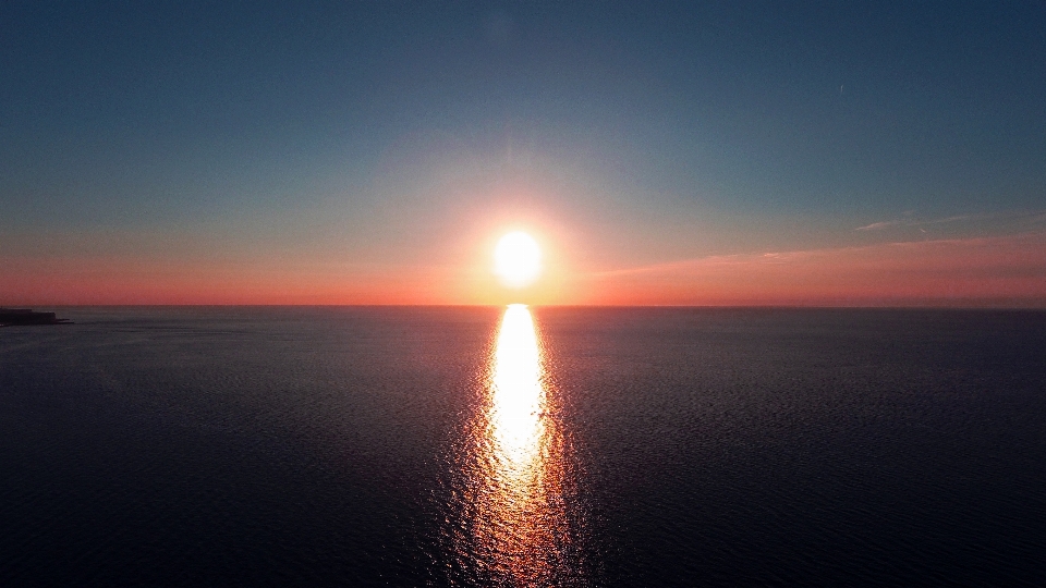 日没 太陽 夏 海