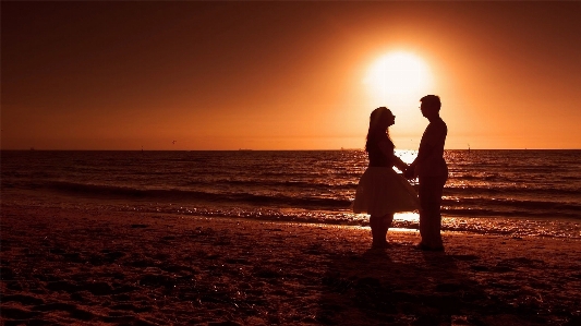 Woman people on beach in nature photograph Photo