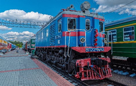 Foto Barca treno trasporto locomotiva