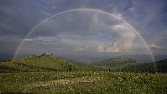 Photo Arc-en-ciel
 arc-en-ciel montagnes ciel