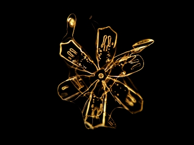 Snowflake micro photo microscope shine Photo