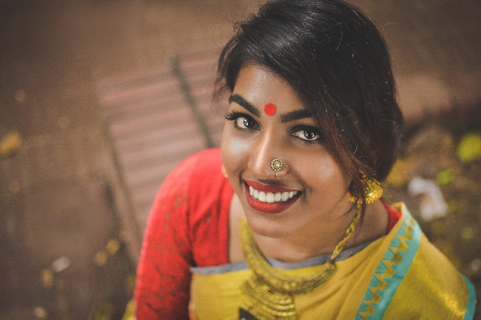 Beautiful smile woman closeup