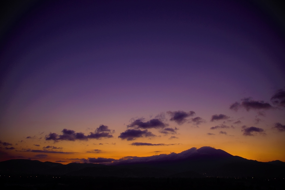 Morning dawn mountain clouds