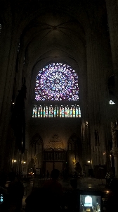 Notredame church vitreaux window Photo