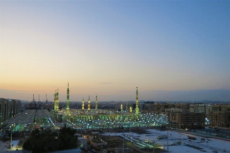 Masjid of the prophet medina mosque minarets Photo