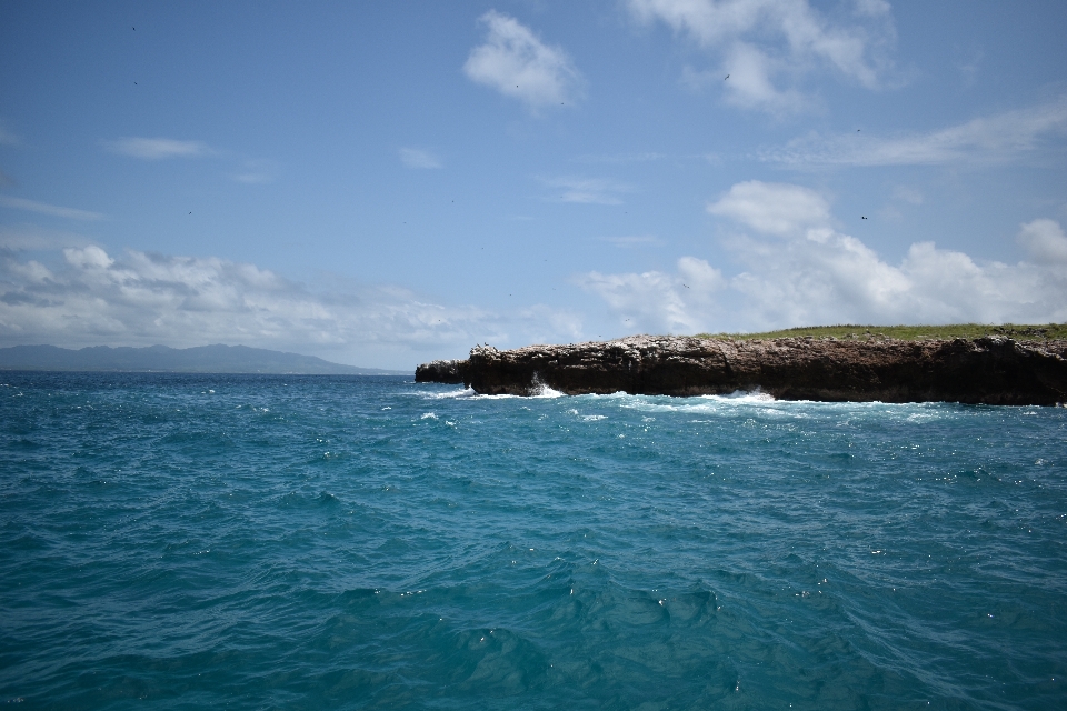 Land meer wasser insel