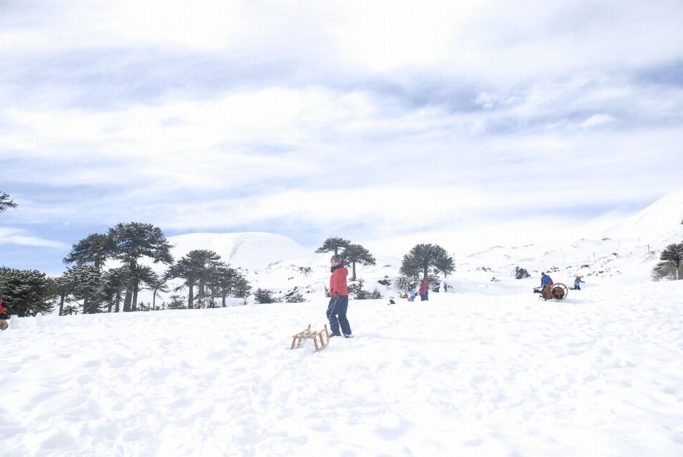 Invierno nieve cielo fenómeno geológico
