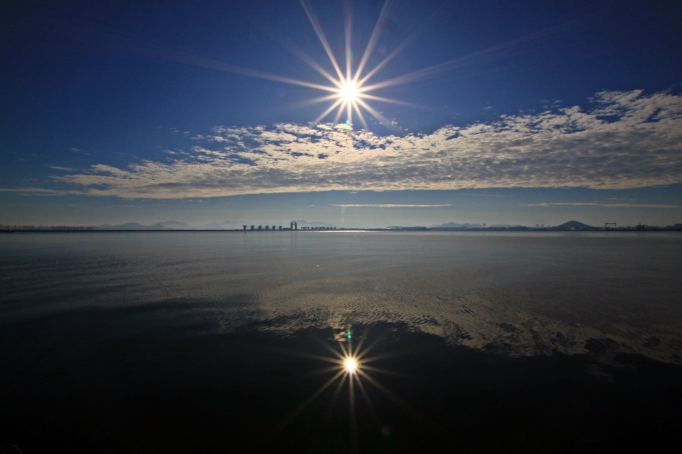 Sea sky horizon water