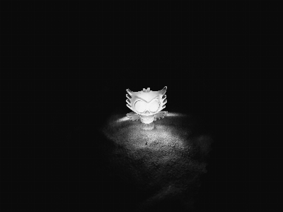 Small toy owl light Photo