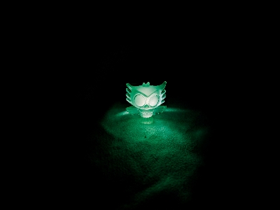 Small toy owl light Photo