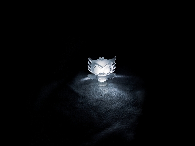 Small toy owl light Photo