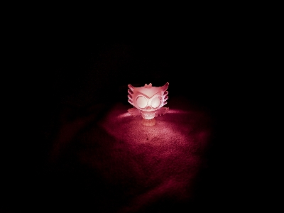 Small toy owl light Photo