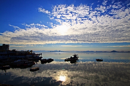 Korea sky body of water reflection Photo