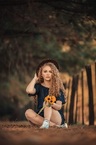 Girl people in nature photograph lady Photo