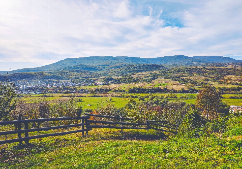 Carpathian landscape highland sky