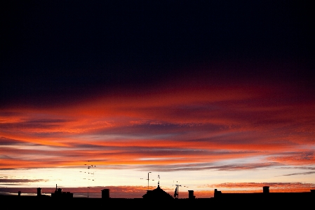 Sunset sky city skyline Photo