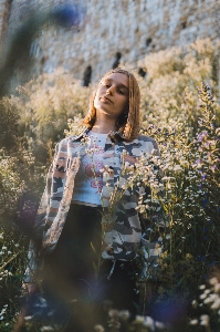 Woman people in nature hair Photo