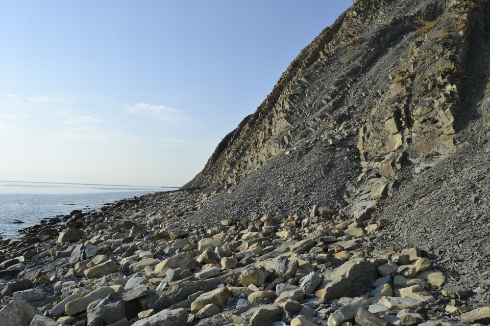 Rock sea beach coast