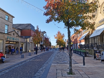 High street neighbourhood town Photo