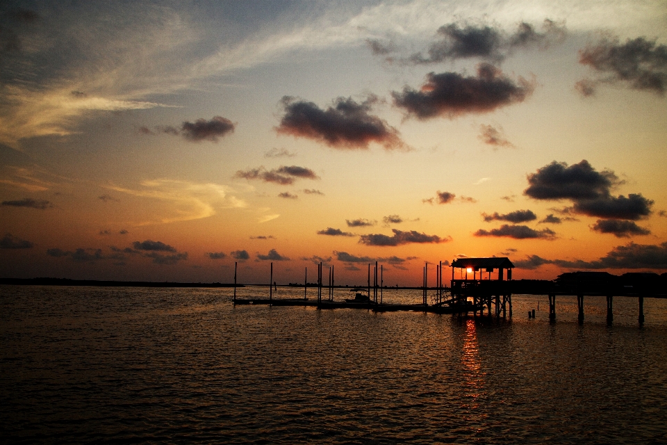 Sonnenuntergang florida wolken wasser