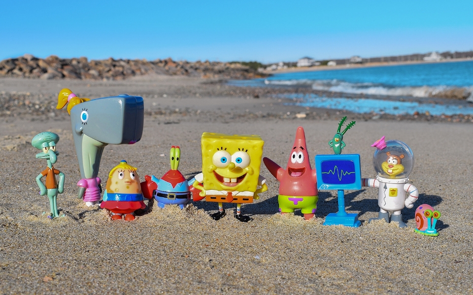 Spugna di mare
 pantaloni quadrati spongebob
 nickelodeon
 giocattoli