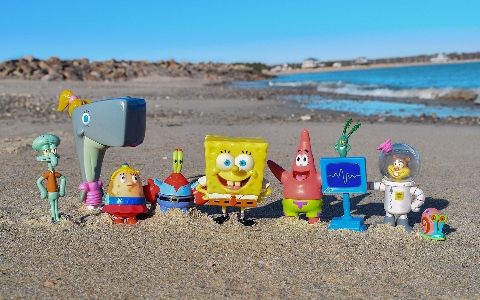 Foto Spugna di mare
 pantaloni quadrati spongebob
 nickelodeon
 giocattoli