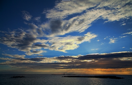 Sunset italy clouds sea Photo