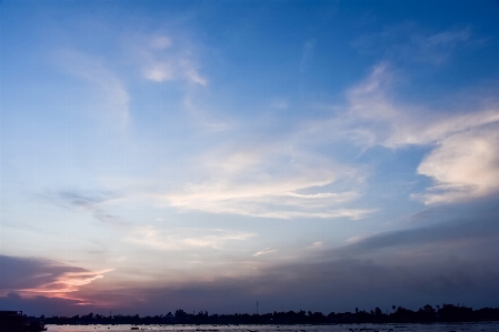 Evening sky near sunset Photo