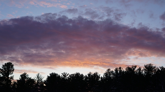 Photo Hiver soir ciel nuage