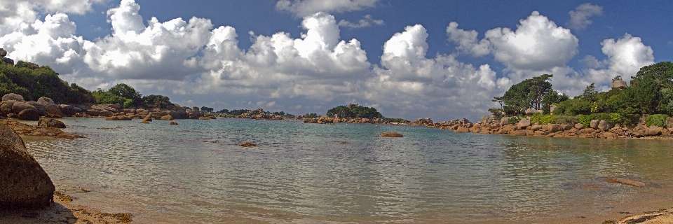 Playa francia nubes agua