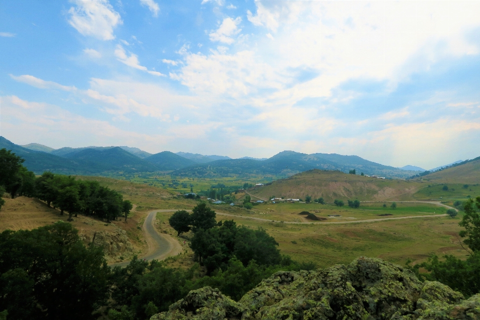 風景 緑 自然 村