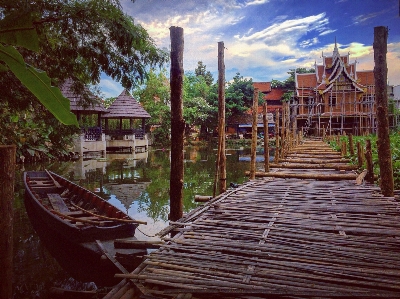 Thailand sky water waterway Photo