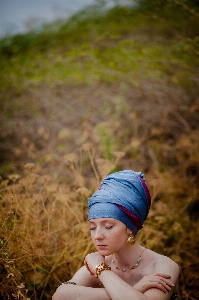 Woman people in nature child photograph Photo