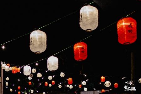 Lanterns night sky lantern Photo