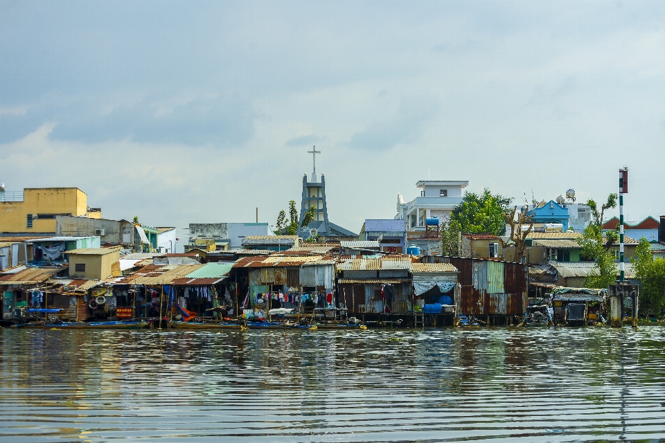 Landscapes water transportation waterway town