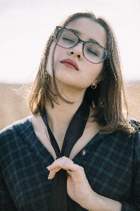 Woman eyewear hair glasses Photo