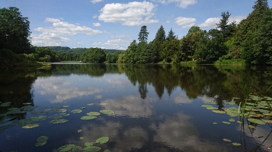 Lake water clouds body of Photo