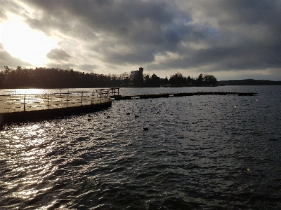 Foto Danau awan langit badan air
