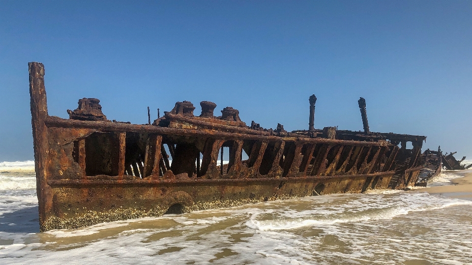 Boat ship wreck beach