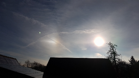 Sun dog clouds sky Photo