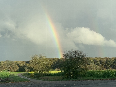 Rain rainbow sky cloud Photo